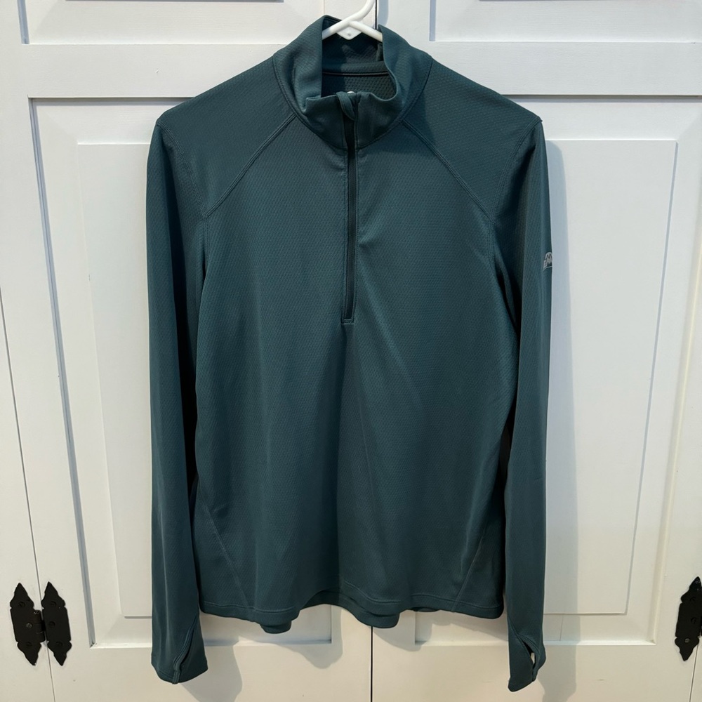 NWOT Eastern Mountain Sports Lightweight Blue Large Hiking Jacket Quarter Zip